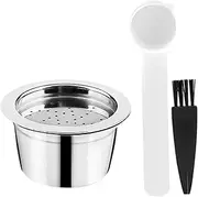 #N/A Reusable Stainless Steel Capsules, Refillable Pod Compatible Fit for ALDI Expressi K-fee Coffee Machines - 3Pcs Set