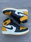 Nike Air Jordan 1 Retro High OG Taxi Yellow Toe 575441-711 GS 7Y