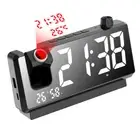 LED Digital Smart Alarm Clock Projection Temperature Time Projector Display AUS