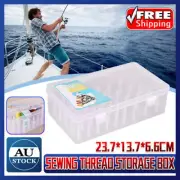 42 Spool Sewing Thread Storage Box Embroidery Bobbin Case Holder Organizer AU
