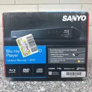 Sanyo FWBP507FF Blu-Ray Disc, DVD, CD Player With Remote Brand New