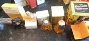 Lot of 5 Vintage Avon Perfume Bottles, All full except 1 is 1/3 full, boxes incl