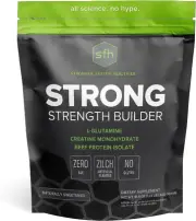 STRONG Muscle Builder by | Creatine Glutamine & Serum Beef Protein for Lean Mus