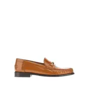 [FERRAGAMO] FERRAGAMO Brushed leather New Vara Chain loafers Woman 7.5 7.5 Brown