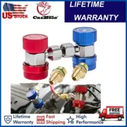 High & Low Quick Couplers Adapters Auto A/C Manifold Gauge Adjustable Fittings (for: BMW)