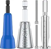 3Pcs Wire Twisting Tool,Cable Stripper and Twister Tool,1/4in Hex Shank Wire Connector Socket,2-6 Way Wire Stripping Connector Drill Driver,Wire Nut Twister Spinner for Electric Power Drill Hand Drill