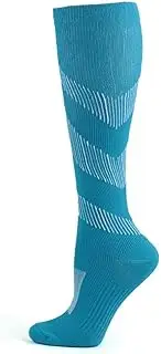 [VCODWCSJO] 5 Pairs Running Compression Socks Varicose Veins Puffy Long Tube Socks 20-30mmhg Mens Women Marathon Cycling Soccer Gym Sport Socks