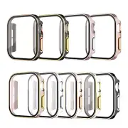 Watch Protective Case Two-color Electroplating Watch Screen Shell for iWatch