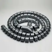 1.5m 20mm Black Spiral Wrapping Bands Cable Tidy Wrap Management Organizer Tube