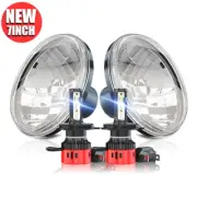 Pair 7"Inch Round Led Headlights Hi/Lo Beam Fit Jeep Wrangler JK LJ TJ (for: Jeep)