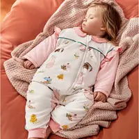 在飛比找樂天市場購物網優惠-兒童睡袋冬季加厚純棉寶寶睡袋兒童分腿一體睡袋嬰兒春秋冬防驚跳