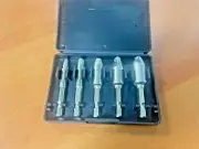 5PCS Damaged Screw Extractor Ezy Set Easy Out Broken Screw Bolt Remover Kit Tool