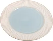 LALAFINA Minimalist Round Ceramic Dinner Plate Unique Embossed Serving Plate for Steak Snacks and Party Tableware Restaurant Food Tray Decor
