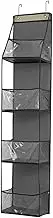 Over-the-Door Storage Organizer with 4 Mesh, Space-Saving Storage Organizer, Hanging Storage Bag, Side Pockets for Pantry,Nursery,Bathroom,Bedroom,Kitchen,Dorm (30x15x130cm)