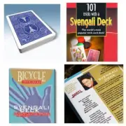Svengali Deck Mandolin Bicycle (Blue) Plus 101 trick book Both Included