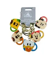 2025 Disney Parks Mickey Mouse & Friends Metal Mug Keychain Bag Charm Set of 5