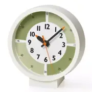 Lemnos Table Clock Fun Pun Clock with Color! For table Green YD18-05GN Japan NEW