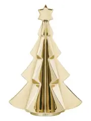 Baccarat 2811845 Crystal Gold 2017 Noel Christmas Tree Ornament MSRP $370