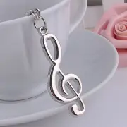 New Music Symbol Note G Treble Clef Pendant Keychain Key Chain Ring Fob B.pi