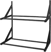 3D Printer Filament Rack, Filament Organizer Stand, Double-Layer Spool Storage Shelf, Steel Frame, Space-Saving Display for Studio Workshop Enterprise, 16.93x8.27x15.75 in, Black