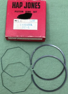 NEW HAP JONES DT-1 PISTON RING SET 2ND 0.50 O/S REPLACES YAMAHA 214-11601-23