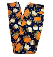 TWEEN LuLaRoe Leggings ~ PUMPKINS & FLOWERS PATTERN ~ HALLOWEEN; Sizes 00-0