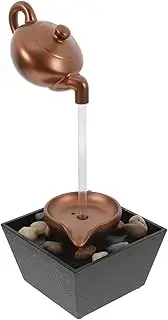 Levemolo Elegant Tabletop Fountain Indoor Water Feature Relaxing Waterfall Sound Compact Design for Small Spaces