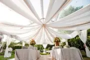 25 Yards 120" Wide Chiffon Voile Fabric Sheer Draping Drape Panel Wedding SALE