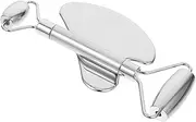 BESTYASH 1 Set Stainless Steel Facial Tools with Heart Shaped Scraping Board and Roller for Reusable Face Massage Relaxation and Muscle Tension Relief Salon