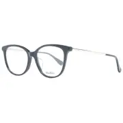 Max Mara MAMA-1049459 Women Black Optical Frame Plastic Square Casual Eyeglasses