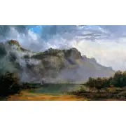 WC Piguenit, Mount Olympus, Lake St Clair 1875, Canvas Print, 20" x 32" + Border