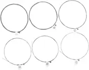 ibasenice Metal Bass Strings Set 6 Pack Replacement Strings Light Weight for Beginners and Professionals