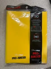 Ultra Pro Binder Pro-Binder 9 Pocket 20 Pages 360 Cards Side Loading Yellow New