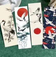 30 PC Bookmark Set Mythical Crane Drawing Art 1.5" x 6" New Free Ship 218