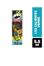 Pringles Hot Ones Los Calientes VERDE Potato Crisps Chips, 5.5 Oz (158g)