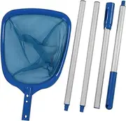 Pool Skimmer Net Professional Large Capacity Pool Cleaning Net for Swimming Pools Hot Tubs Spas and Fountains Made of Aluminum Alloy Plastic Nylon