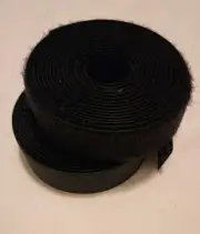 Hook and loop tape, one inch wide, sew in, black, three yards, nwot