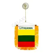 Lithuania Flag Mini Banner / Double Sided Mini Lithuania Car Window Flag