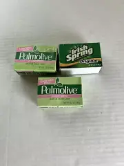 3 Palmolive, Irish Spring Toilet Soap Bar Lot -
