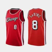 Zach Lavine #8 Bulls Men's Red On Court Replica Jersey