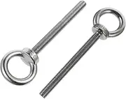 Stainless Steel Eye Bolts Pcs Ring Screws Fine Workmanship for Heavy Duty Use