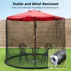 (300*230 BEIGE)Outdoor Patio Umbrella Screen Mosquito Netting For Patio Por FD5