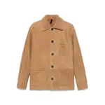 [Tagliatore] Tagliatore Shearling-collar Jacket 50 IT NEUTRALS