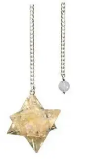 Pendulum Merkabah Resin Orgone Citrine