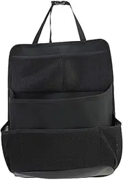 Car Back Seat Organizer - Behind Seat Car Organizer Attachment Tissue Box | Washable Adjustable Automotive Storage for Phones, Sunglasses