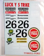 Decalpool 1/12 Tyrrell 004 Lucky Strike Blignault Racing '73 Decal Sheet DP101