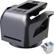 Automatic Card Shuffler and Dealer Machine, 360° Rotating Card Shuffler Machine, Rechargeable Card Dealing & Shuffing Machine with OLED Display, for UNO, Blackjack, Texas Hold'em(Black)