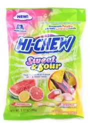 Morinaga HI-CHEW Juicy Chewy Candy ,Sweet & Sour Mix 3.17 oz Free Shipping!!