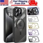 For iPhone 16 Pro Max/16 Pro/15/14/13 12 11 Case Phone Cover Clear +Screen Glass