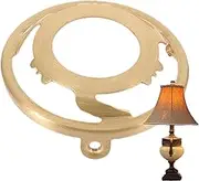Lamp Shade Adapter - Pure Copper Lamp Harp Saddle Shade,Replacement Collar Adapter Lighting Components for Light Bulb Repairs